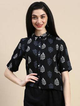 De Moza - Women Casual Shirt Black
