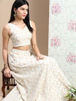 De Moza - Women Festive Blouse Off White