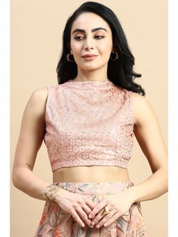 De Moza - Women Festive Blouse Light Pink