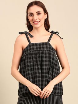 De Moza - Women Casual Top Black