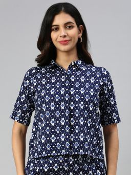 De Moza - Women Casual Shirt Indigo