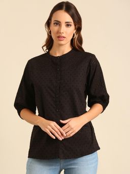 De Moza - Women Casual Shirt Black