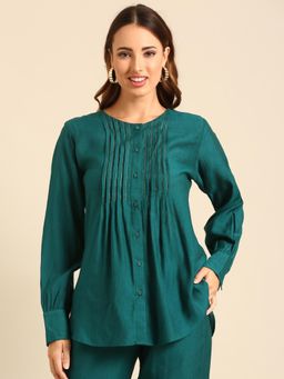 De Moza - Women Festive Tunic Peacock Green