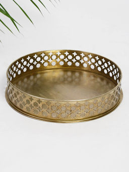 Fabindia - Antique Brass Yug Metal Tray
