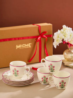 Fabindia - Adwaya Cup And Saucer Gift (Pack of 4)