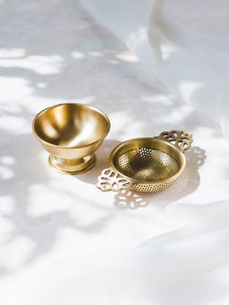 Fabindia - Farid Brass Tea Strainer