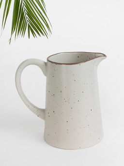 Fabindia - Ivory Kadir Ceramic Glazed Water Jug (1.38L)
