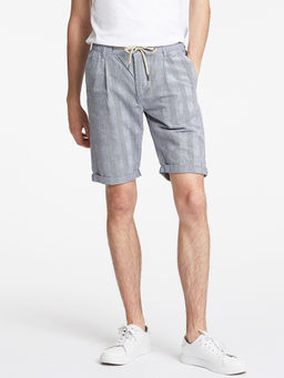 LINDBERGH - Blue Checked Relaxed Fit Shorts