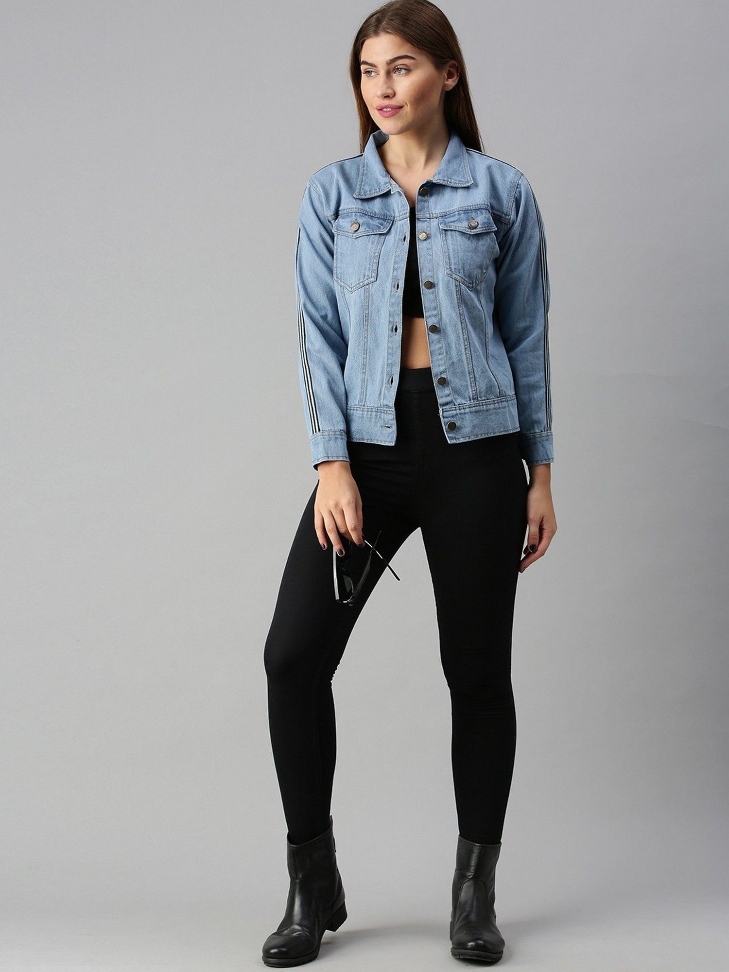 voxati Womens Denim Jacket Blue-picture-11