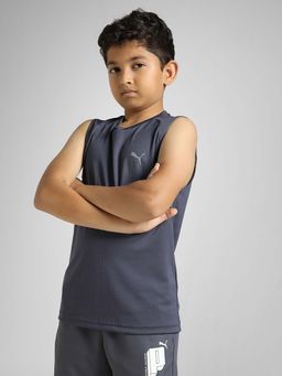 Puma - Grey Train All Day Ess Boy's T-Shirt