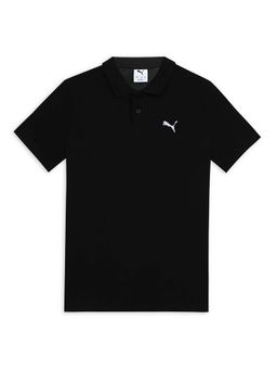 Puma - Black Ess Pique Ss Youth Polo T-Shirt