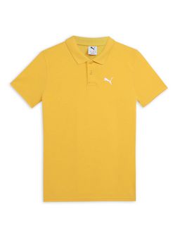 Puma - Yellow Ess Pique Ss Youth Polo T-Shirt
