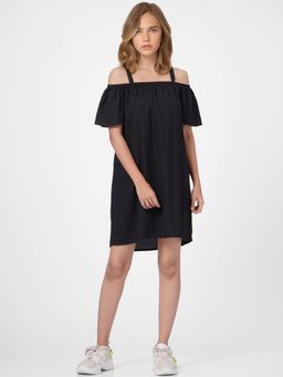 ONLY - Women Solid Black Dress