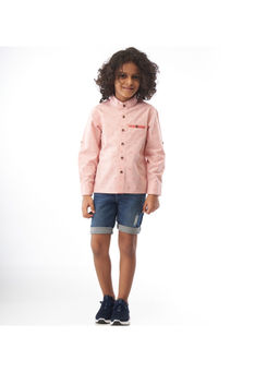 ZACH & KIKI - Peach Paperboat Shirt