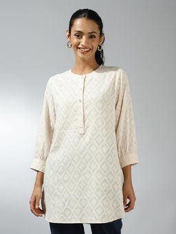 Fabindia - Natural Cotton Cutwork Tunic