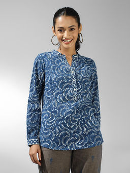 Fabindia - Indigo Cotton Printed Tunic