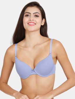 Zivame - Push Up Wired Medium Coverage Bra - Jacaranda Blue