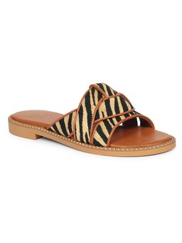 Viviblu - Beige Leather Open Toe Flats