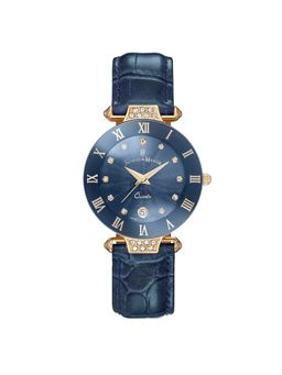 Jacques Du Manior - Coupole Fashion Swiss Made Analogue Blue Round Dial Womens Watch- Rcp.79