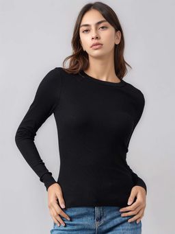 98 Degree North - Women Cotton Fitted Top - Black