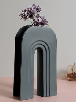 Bonhomie - Forest Green Solid Minimalistic Ceramic Vase