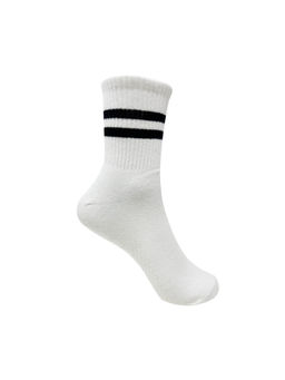 Mint & Oak - White Full Length Grip Socks for Women