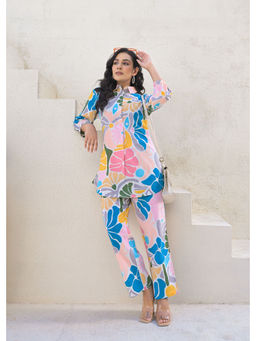 Roohaniyat - Women Cotton Printed Multi-Color Co-Ord (Set of 2)