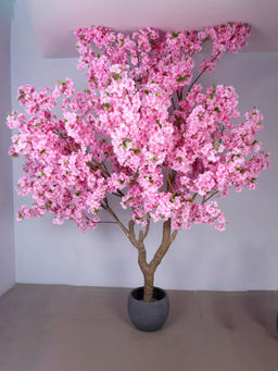 ARICK DECOR - 8.2Ft Artificial Pink Cherry Blossom Tree with Pot