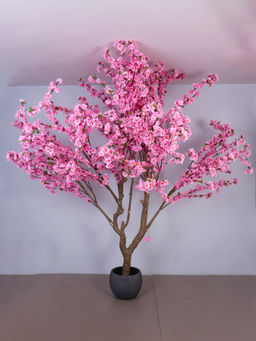 ARICK DECOR - 8.2Ft Artificial Pink Cherry Blossom Tree with Pot