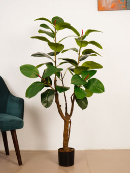 ARICK DECOR - 5Ft Artificial Green Fiddle Leaf Fig Tree with Pot
