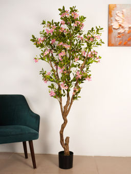 ARICK DECOR - 6.2Ft Artificial Pink Sakura Cherry Blossom Tree in Pot