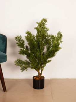 ARICK DECOR - 2.7Ft Artificial Green Topiary Cedar Tree with Pot