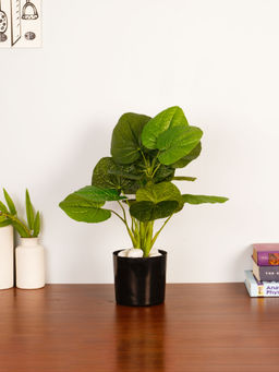 ARICK DECOR - 1.8Ft Artificial Green Rubber Plant with Pot