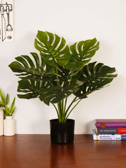 ARICK DECOR - 1.8Ft Artificial Green Monstera Plant with Pot