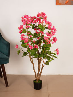 ARICK DECOR - 3.6Ft Artificial Pink Bougainvillea Flowers Tree in Pot