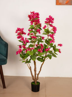 ARICK DECOR - 3.6Ft Artificial Purple Bougainvillea Flowers Tree in Pot