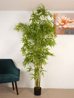 ARICK DECOR - 7Ft Artificial Green Bamboo Tree with Pot
