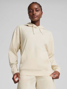 Puma - Essentials Elevated Women's Comfort White Hoodie
