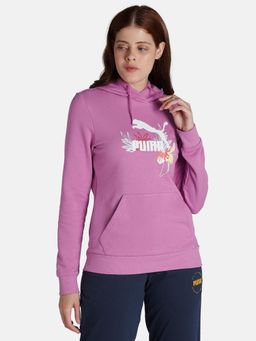 Puma - Graphic 4 Women Pink Hoodie