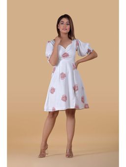 Pasha India - Frosty White Smock Dress