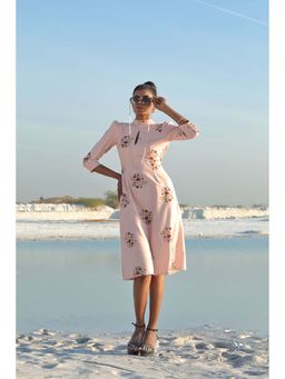 Pasha India - Carnation Pink Knee-Length Dress