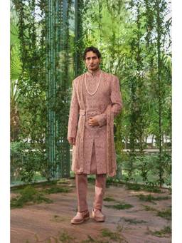 Jigar and Nikita - Yuvraj- The Imperial Realm Sherwani and Kurta with Trouser and Dupatta
