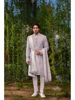 Jigar and Nikita - Samrat - Heir Sherwani and Kurta with Trouser and Dupatta