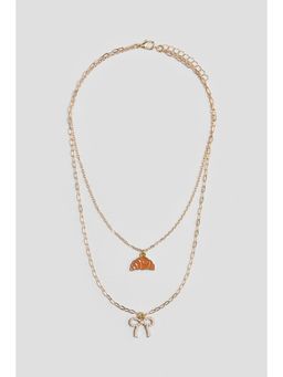 H&M - Girls Gold Two-Strand Pendant Necklace