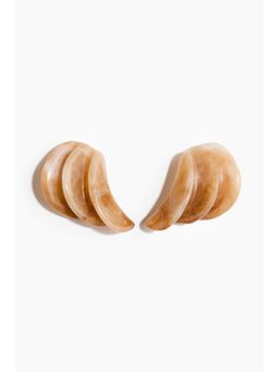 H&M - Women Beige Wing-Shaped Earrings
