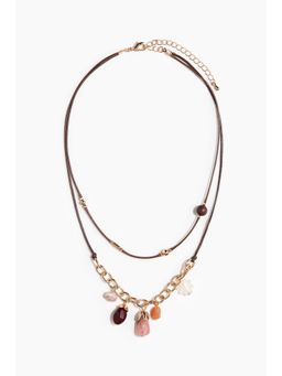 H&M - Women Brown Two-Strand Cord Necklace