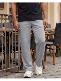 Bewakoof - Men Light Grey Straight Fit Track Pant