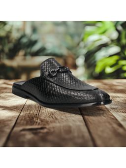 Bugatti - Rico Blue Mens Leather Mules