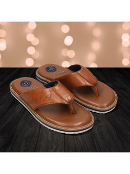 Bugatti - Men Cobie Cognac Tan Wide Sandals