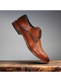 Bugatti - Lark Flex Men Tan Derbies